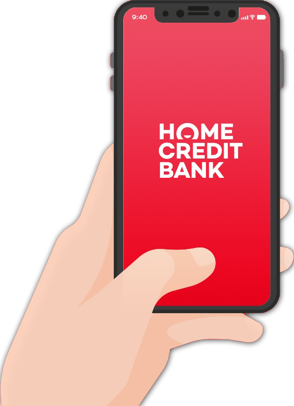 Хоум через телефон. Home credit приложение. Баннер Home credit Bank. Кредит в мобильном приложении. Хоум кредит мобильный банкинг.